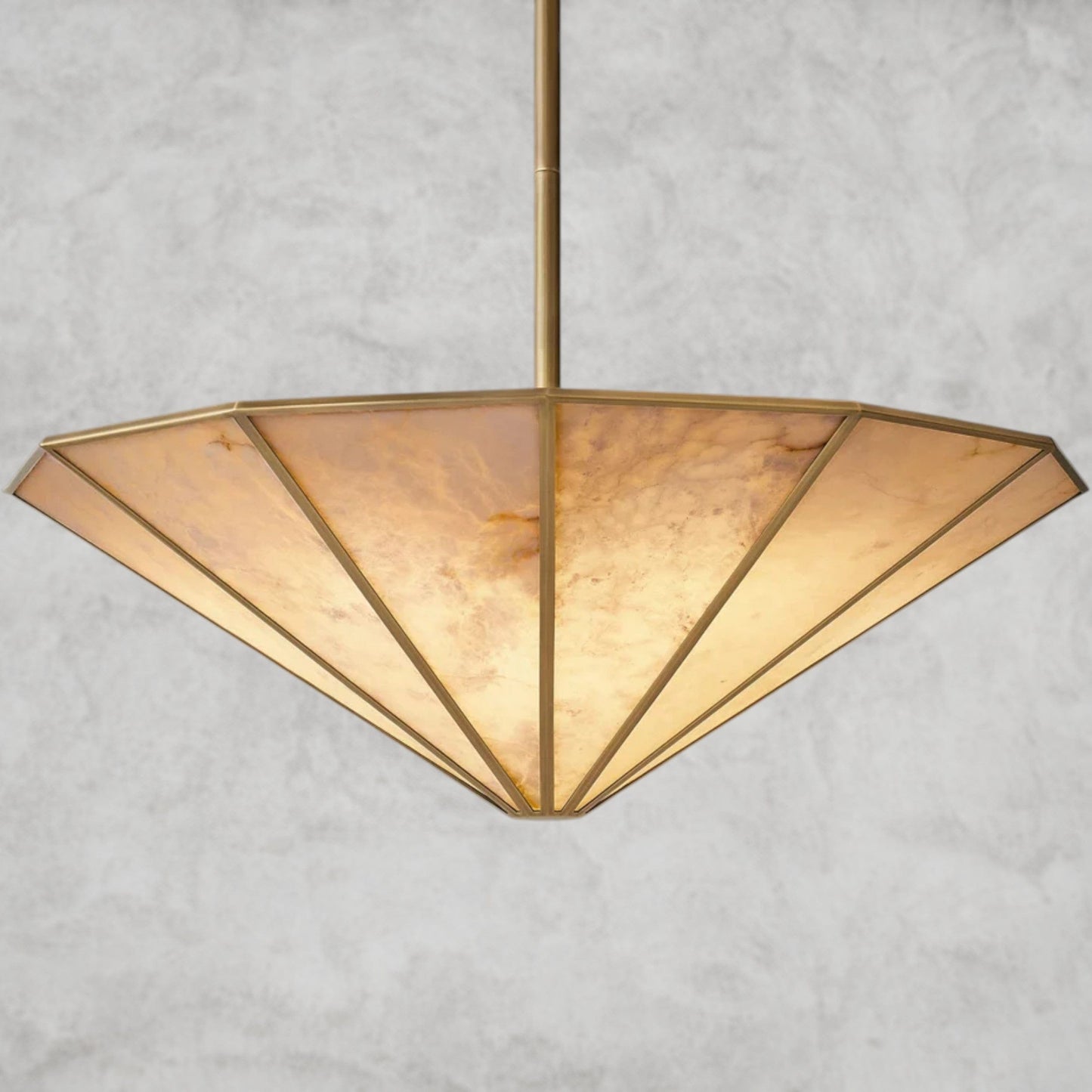 Lucette Alabaster Round Chandelier