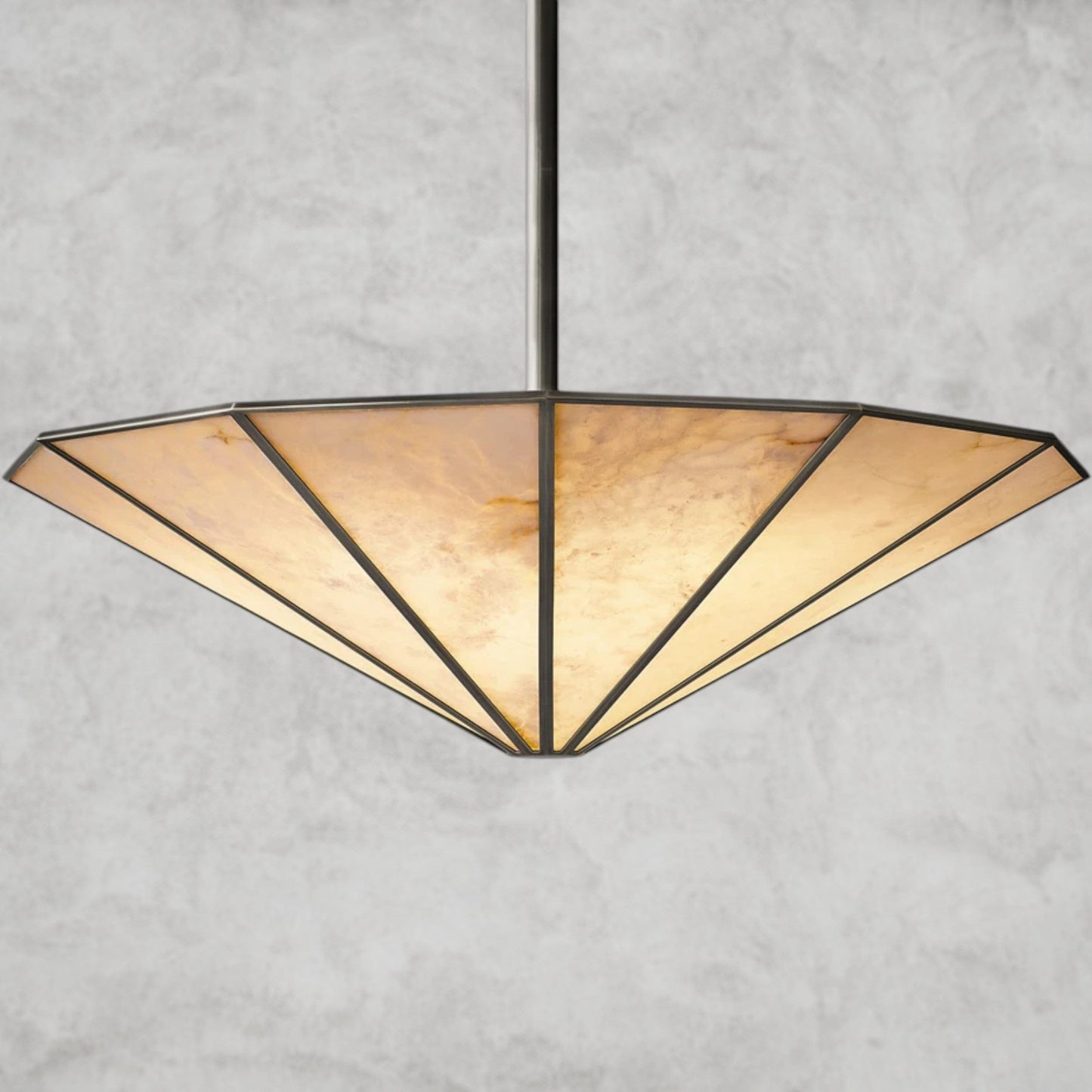 Lucette Alabaster Round Chandelier