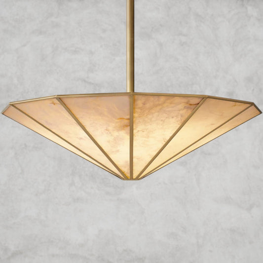 Lucette Alabaster Round Chandelier