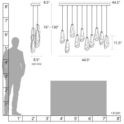 Luma 10 - Light Crystal Pendant