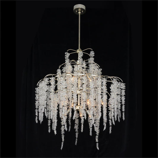 Lunavire Cascading Crystal Twelve-Light Chandelier