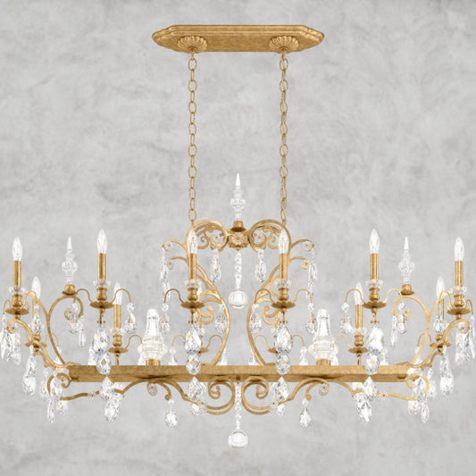 Lustre en cristal Renaissance 56"