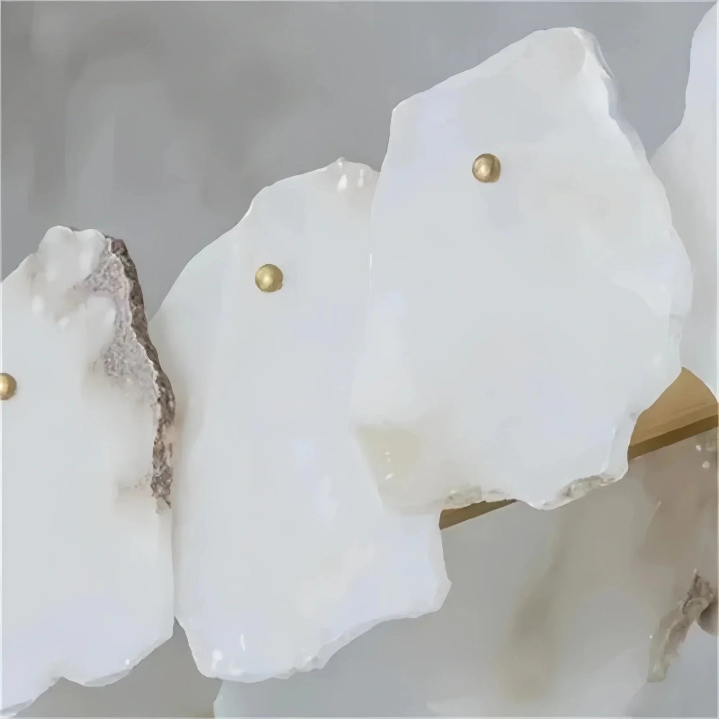 Luxury Alabaster Flakes Linear Chandelier Hanging Rod Light
