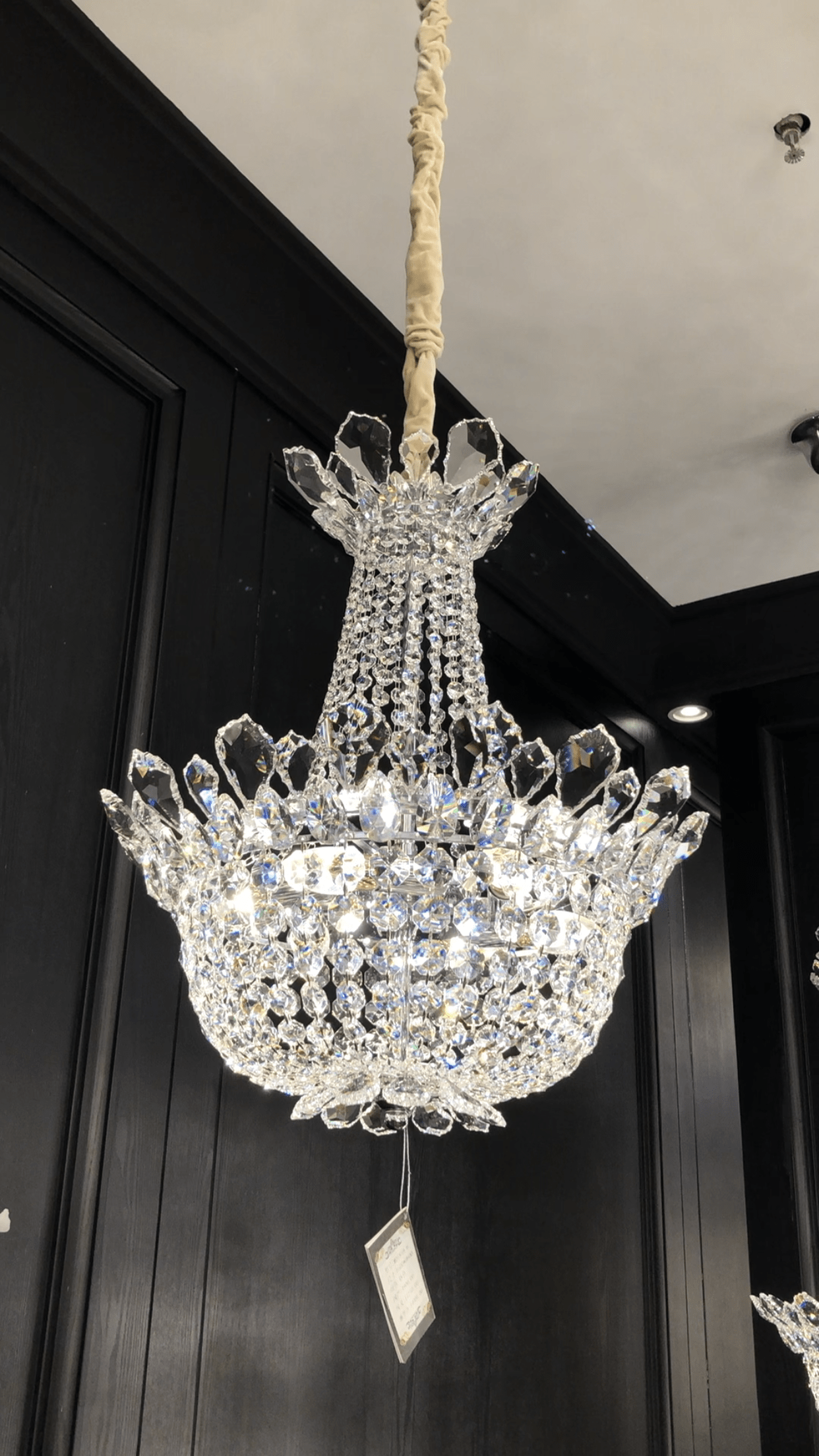 Luxury Empire Branch Crystal Chandelier Pendant Light for Entryway and Foyer