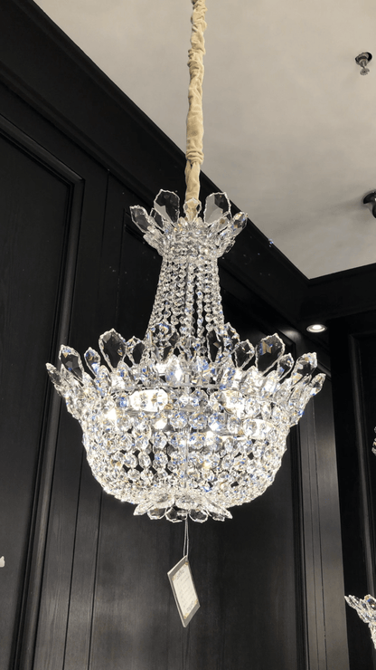 Luxury Empire Branch Crystal Chandelier Pendant Light for Entryway and Foyer