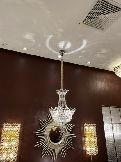 Luxury Empire Branch Crystal Chandelier Pendant Light for Entryway and Foyer