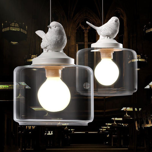 Luxury Glass Bird-Design Pendant Light