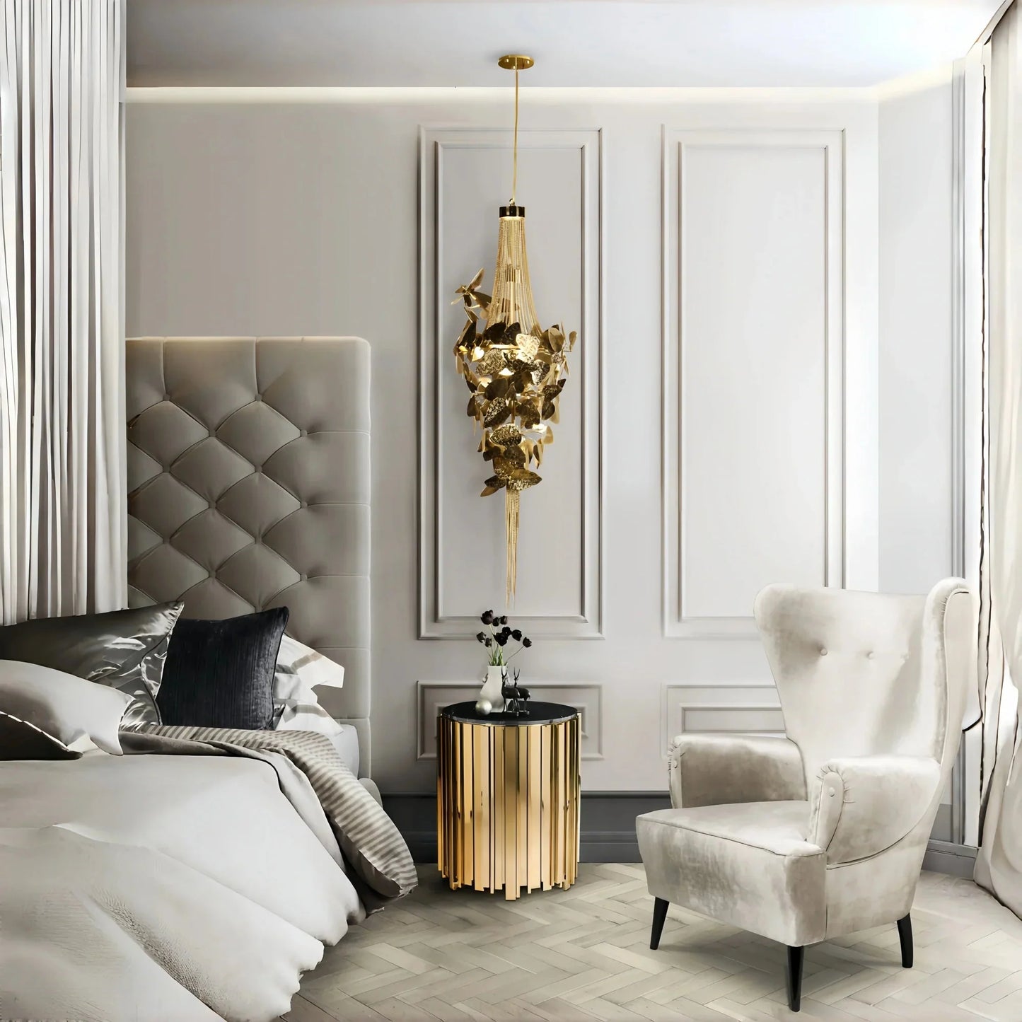 Luxury McQueen 6 Light Crystal Pendant