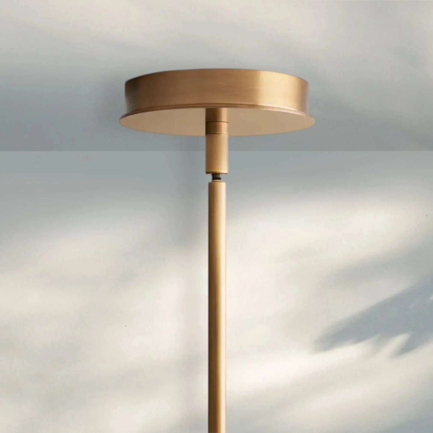 Lyla Pendant Modern Alabaster Pendant for Staircase Foyer