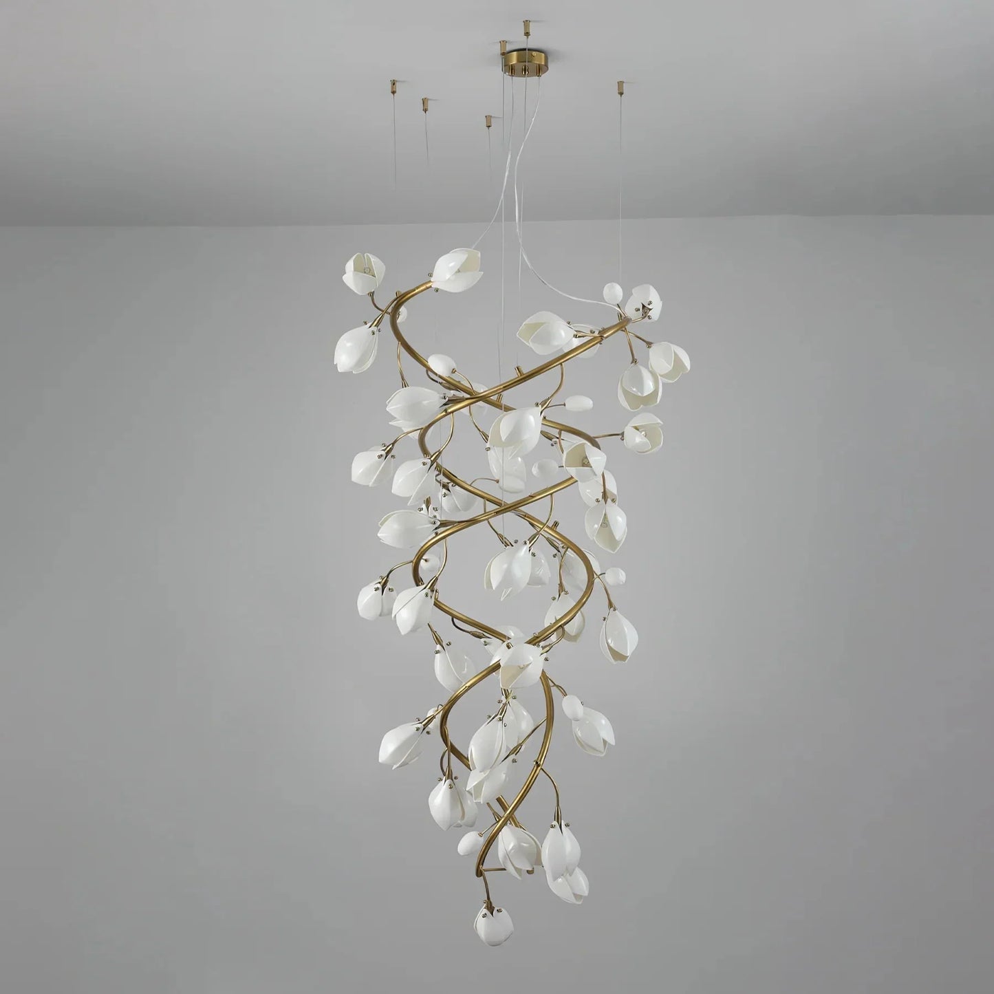 Lysandra Flower staircase chandelier
