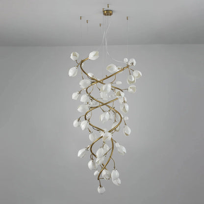 Lysandra Flower staircase chandelier
