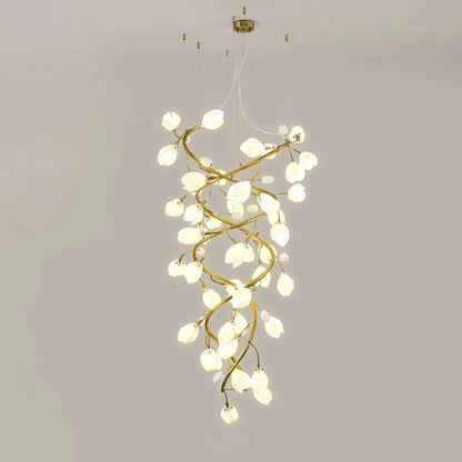 Lysandra Flower staircase chandelier