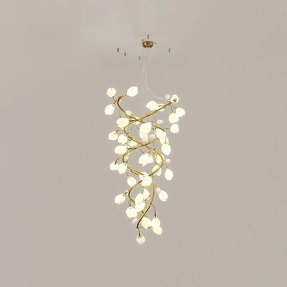 Lysandra Flower staircase chandelier