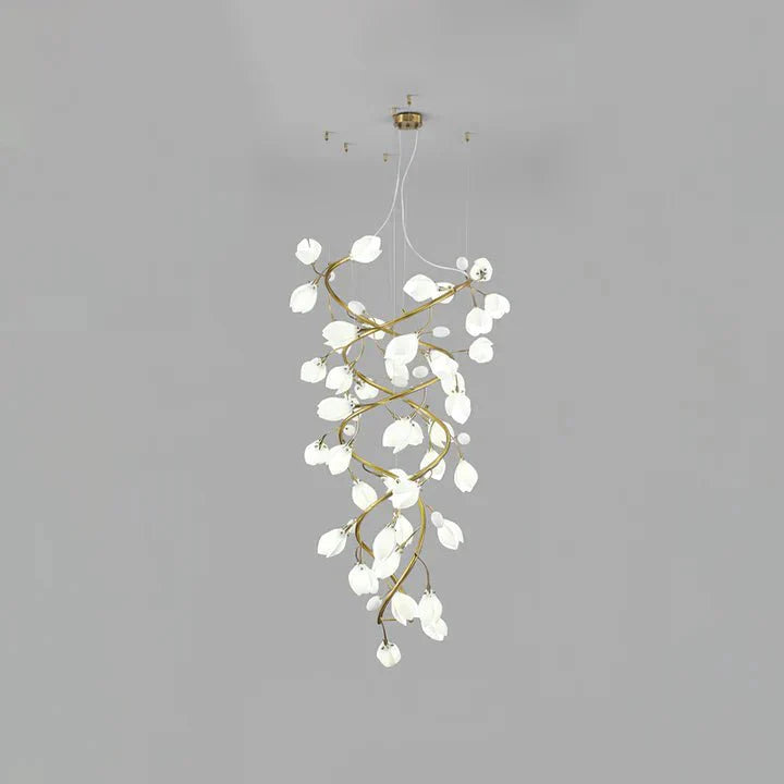 Lysandra Flower staircase chandelier