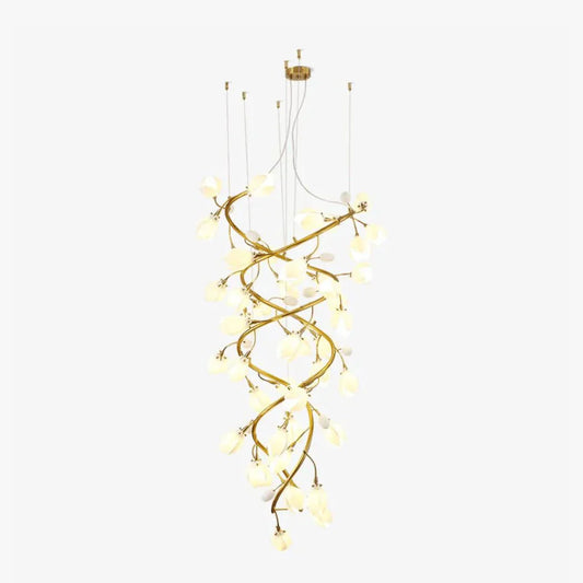 Lysandra Flower staircase chandelier