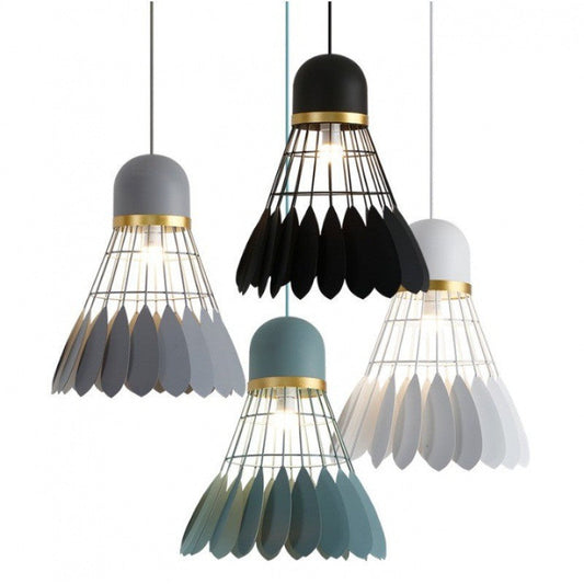 Macaron Modern Wrought Iron Badminton-Style Chandelier