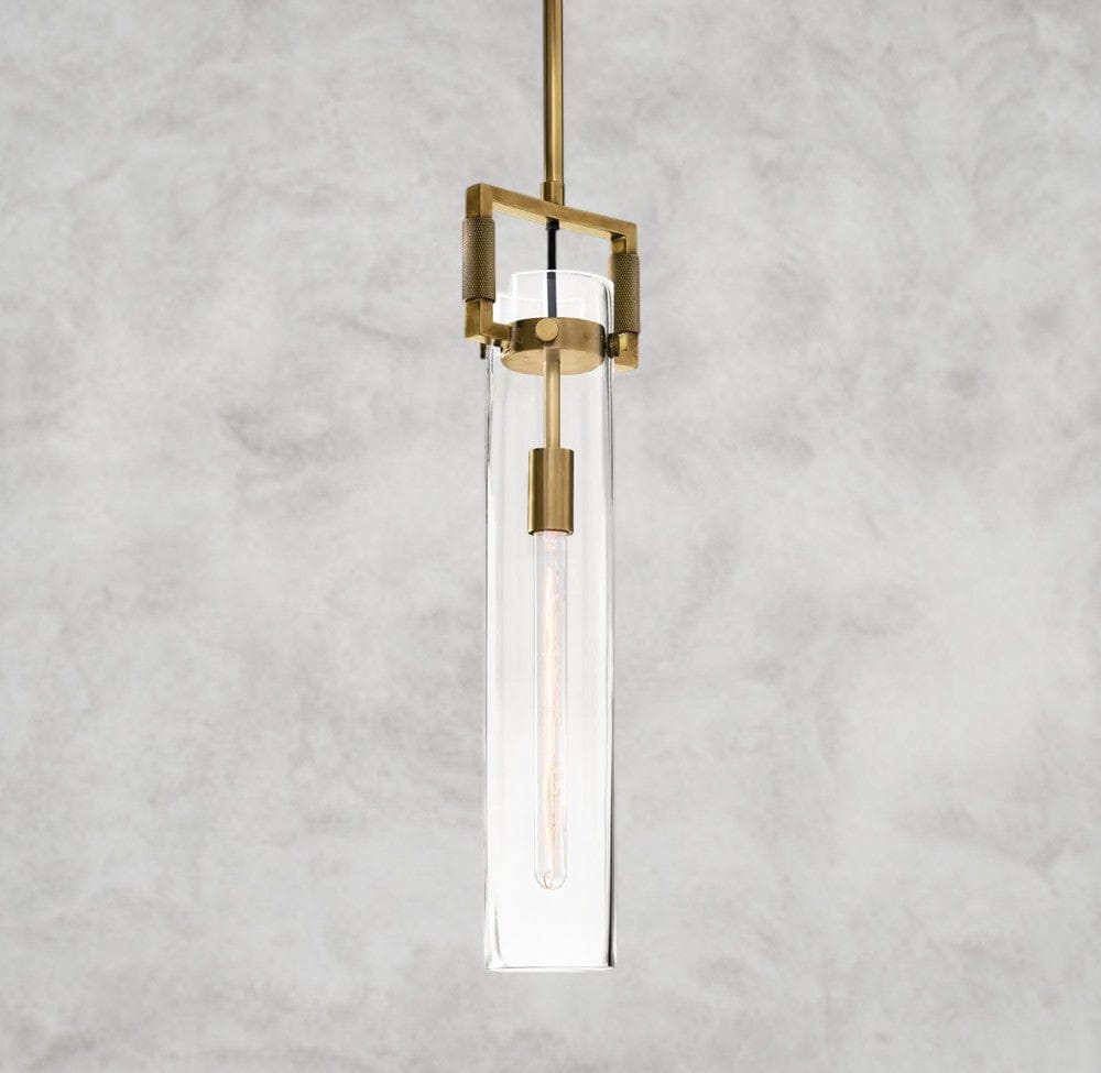 Machinist Glass Cylinder Pendant 12", 22"
