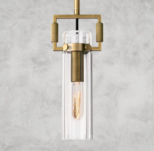 Machinist Glass Cylinder Pendant 12", 22"