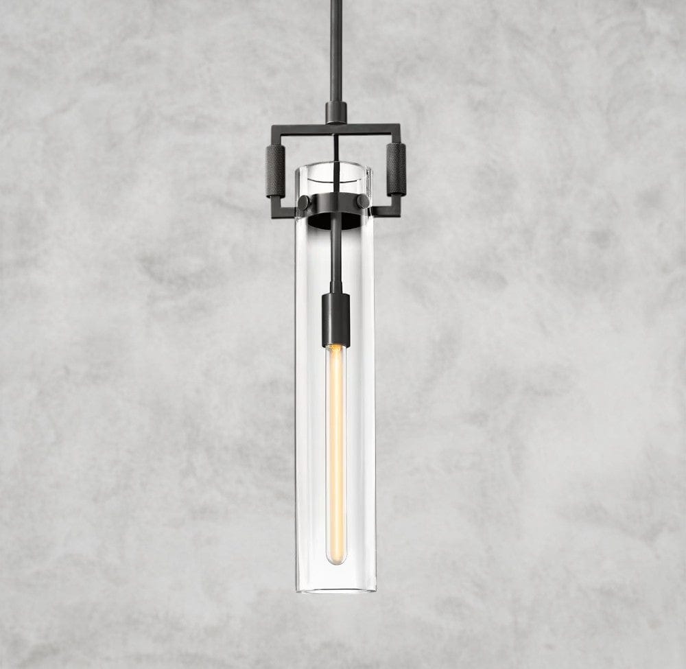 Machinist Glass Cylinder Pendant 12", 22"