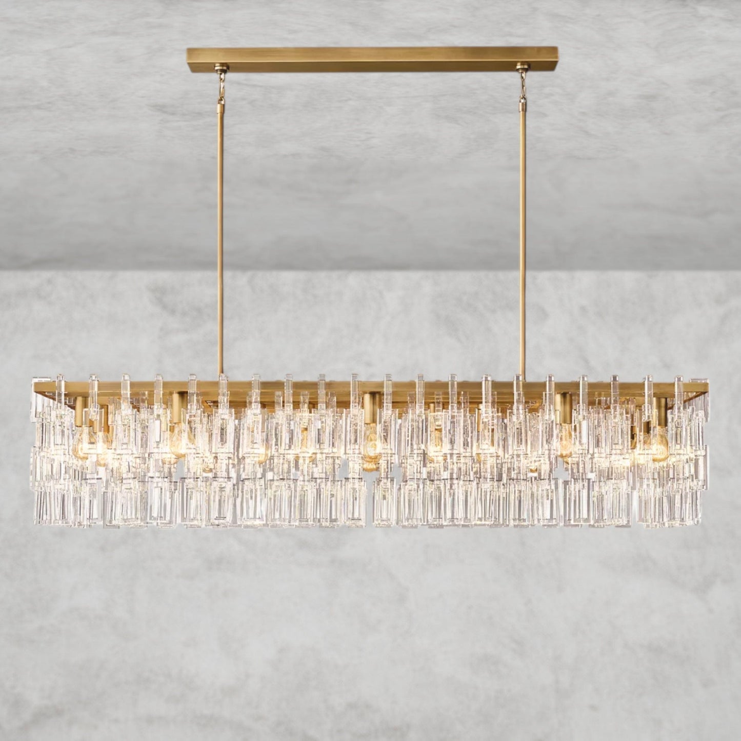 Mariggnan Rectangular Chandelier 60"