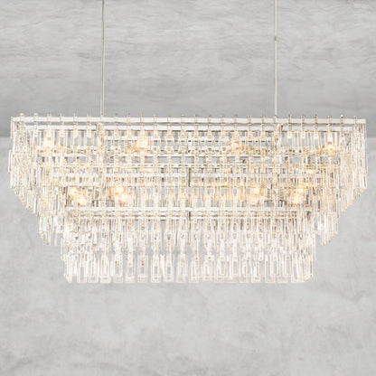 Mariganan Tiered Rectangular Chandelier 60" 72"