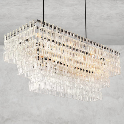 Mariganan Tiered Rectangular Chandelier 60" 72"