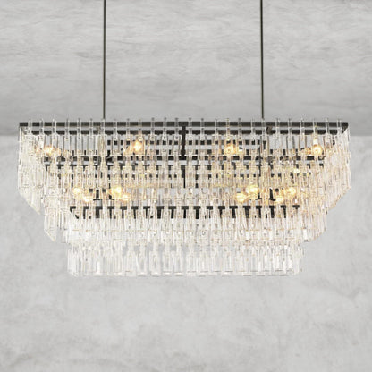Mariganan Tiered Rectangular Chandelier 60" 72"