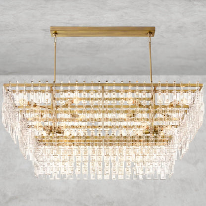 Mariganan Tiered Rectangular Chandelier 60" 72"