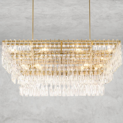 Mariganan Tiered Rectangular Chandelier 60" 72"