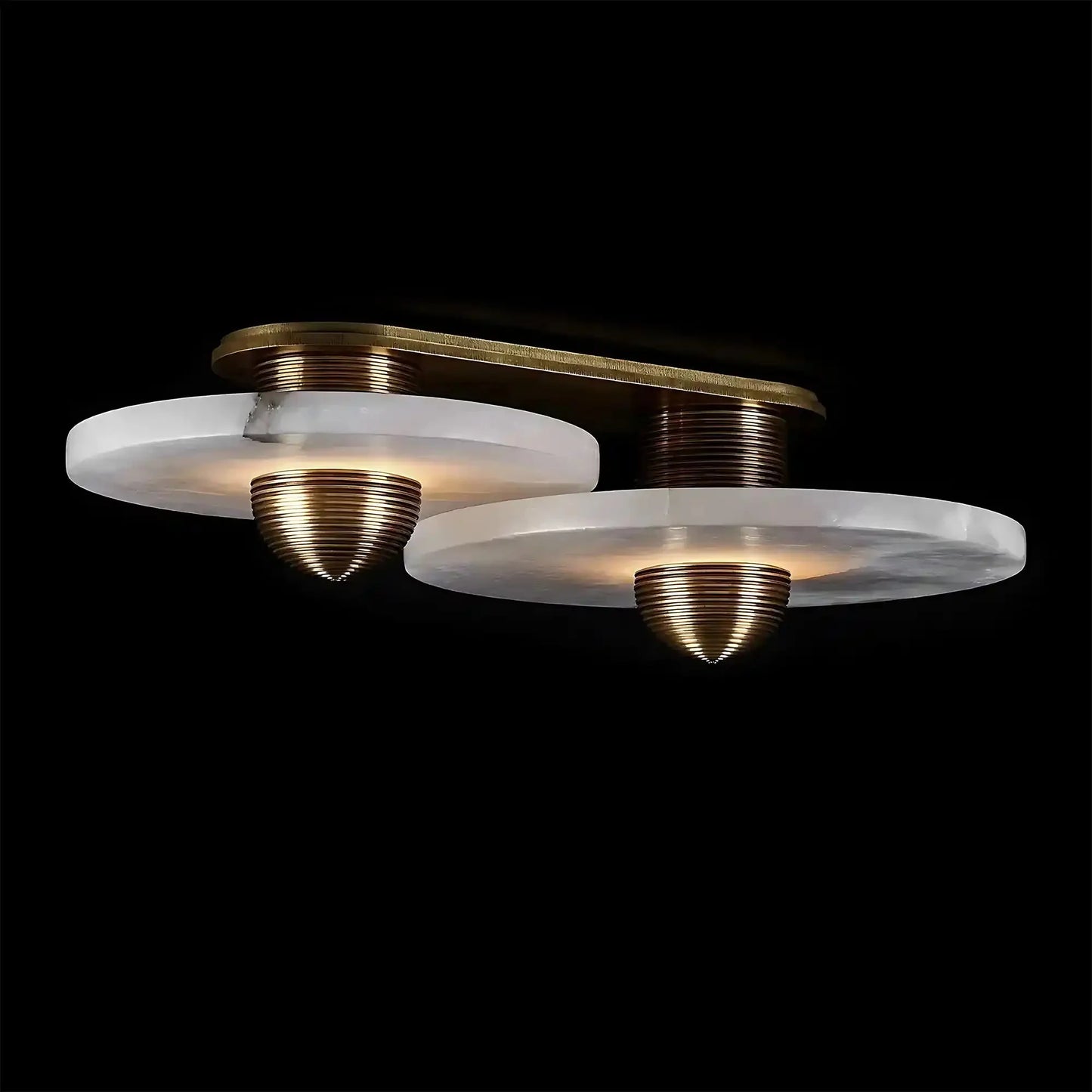 Median Alabaster Flush mount - 2 Surface
