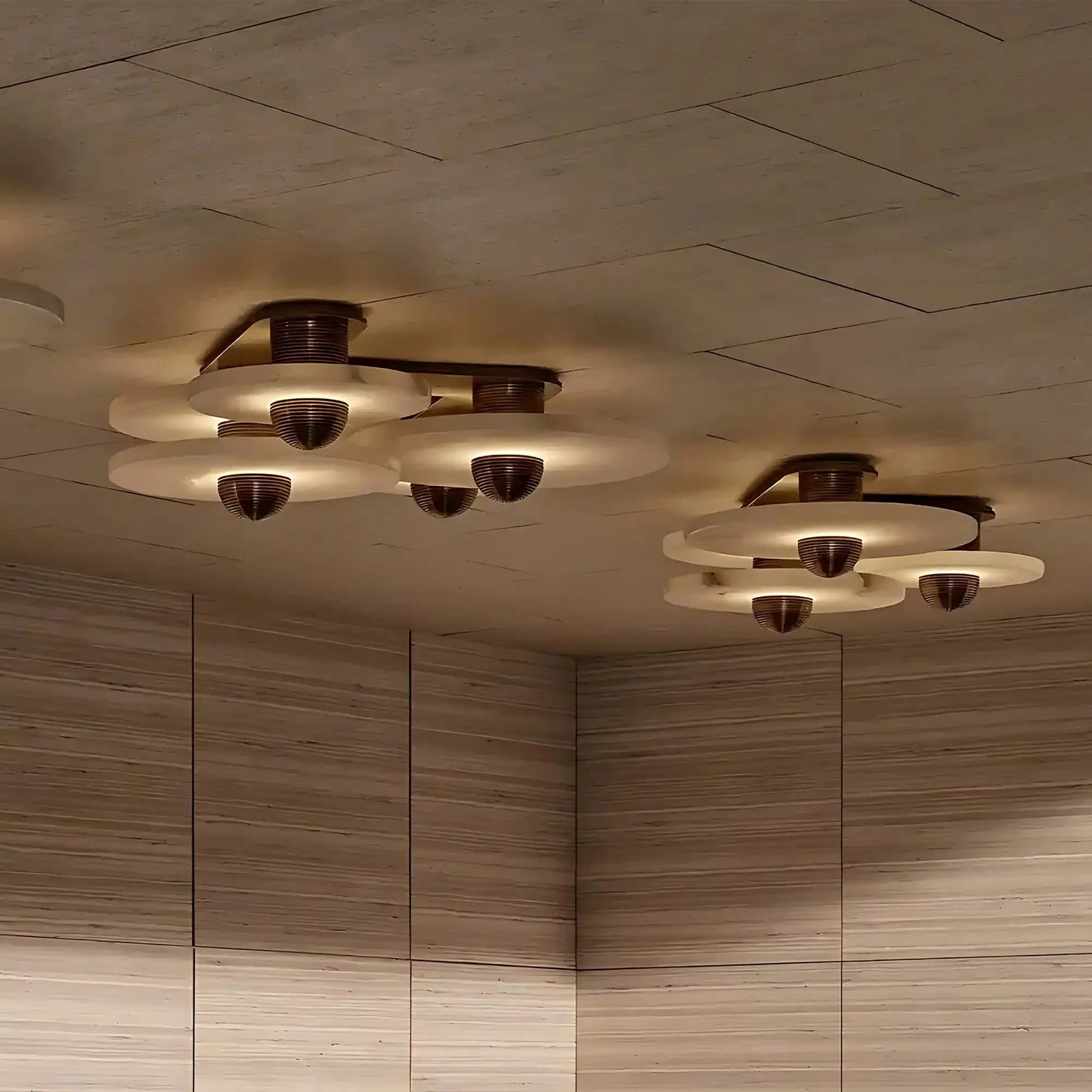 Median Alabaster Flush mount - 2 Surface