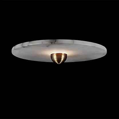 Median Alabaster Flush mount Wall Sconce