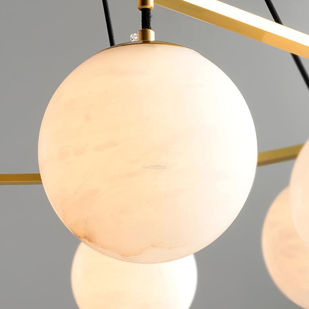 Miira Alabaster Chandelier with 3/6/8 heads