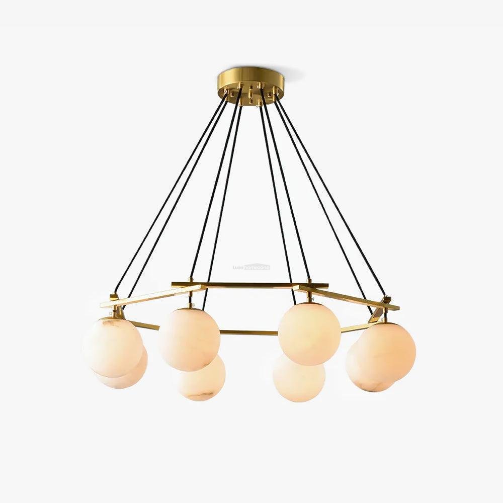 Miira Alabaster Chandelier with 3/6/8 heads