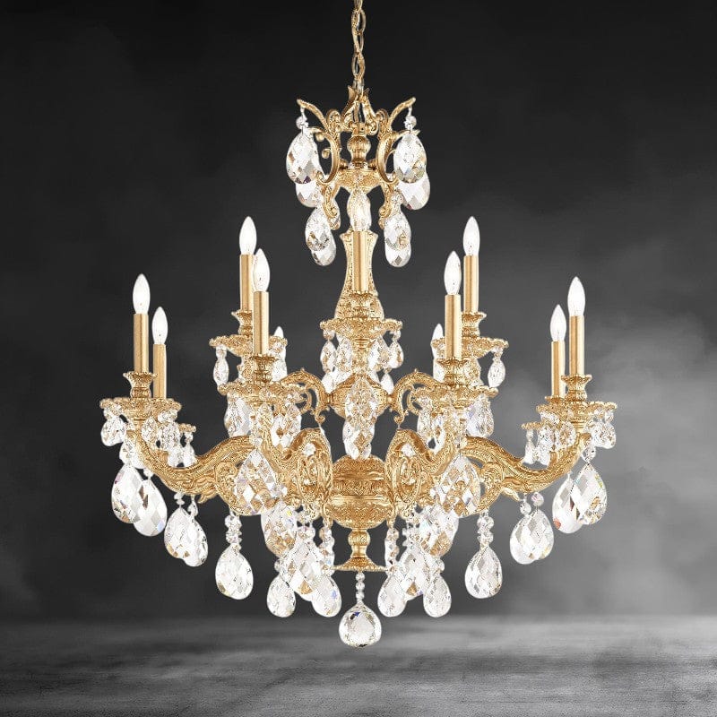 Milano 12-light Crystal Chandelier 32"