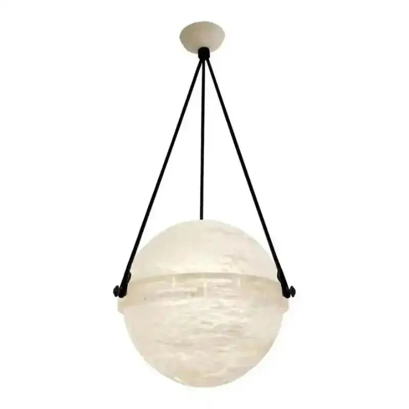 Modern Alabaster Globe Pendant Light