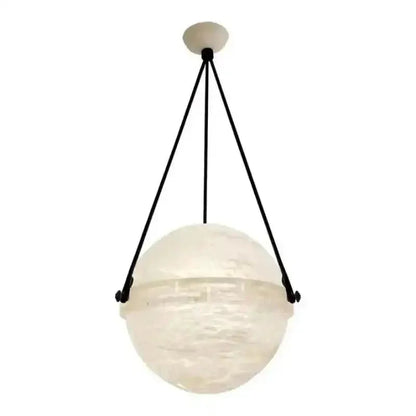 Modern Alabaster Globe Pendant Light