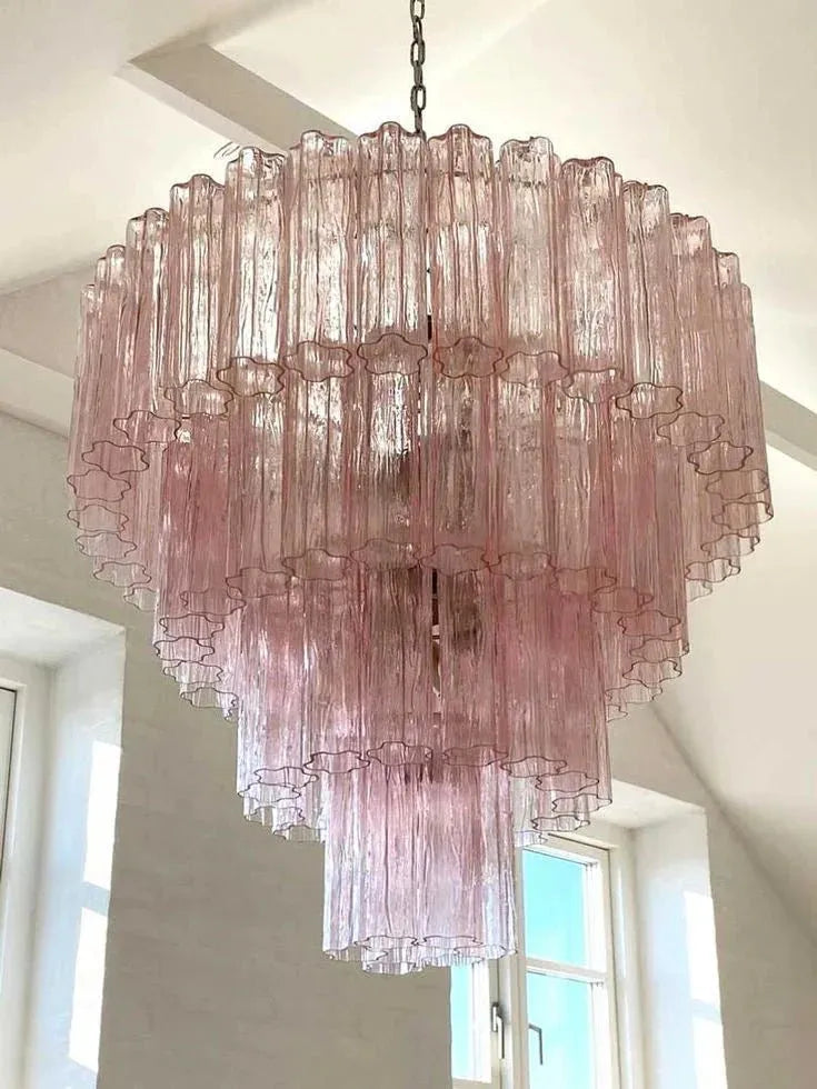 Modern Art Design 3/4/5/7-Tier Hand-blown Glass Tiered Chandelier