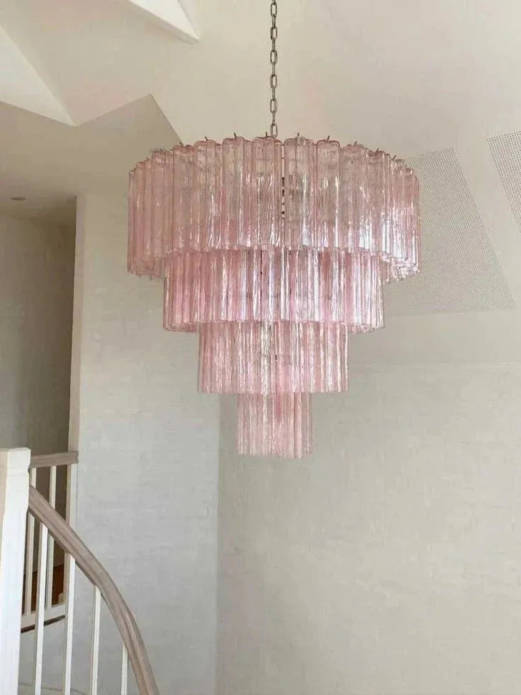 Modern Art Design 3/4/5/7-Tier Hand-blown Glass Tiered Chandelier