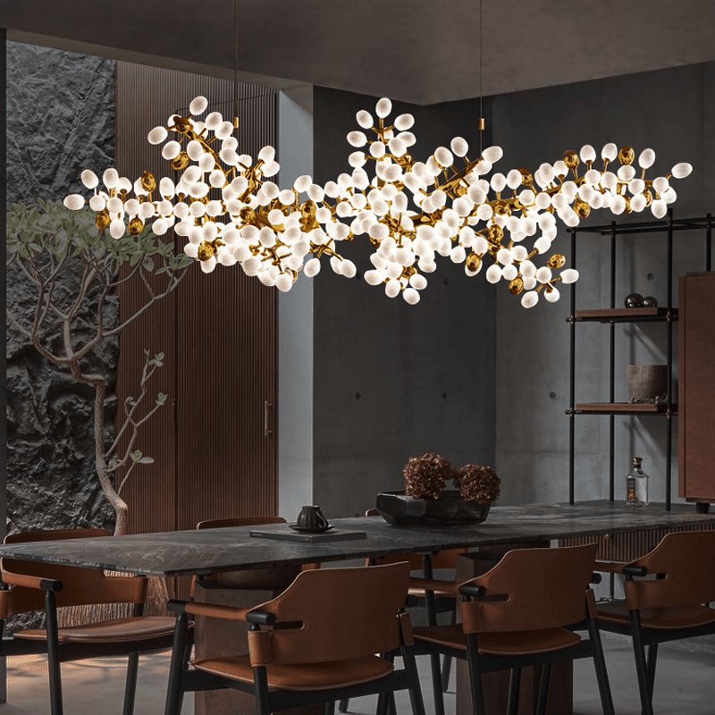 Modern Artistic Linear Elegant Grape Extra Large Chandelier
