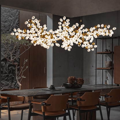 Modern Artistic Linear Elegant Grape Extra Large Chandelier