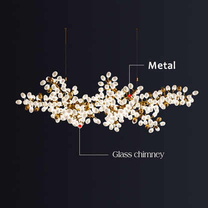 Modern Artistic Linear Elegant Grape Extra Large Chandelier