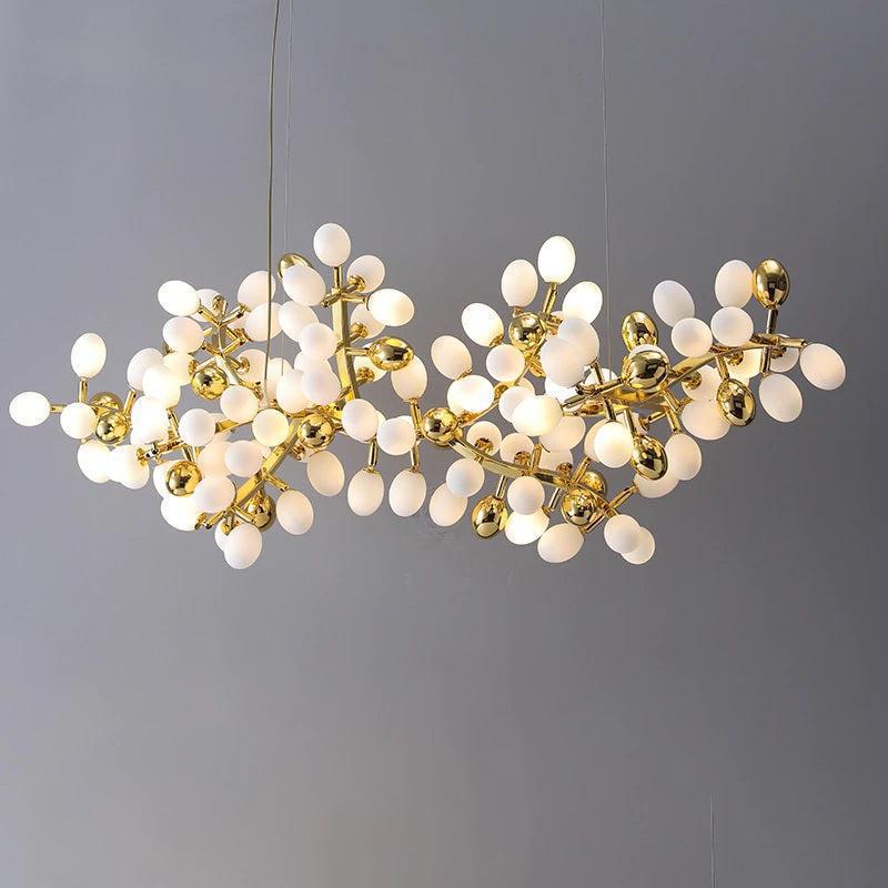 Modern Artistic Linear Grape Chandelier