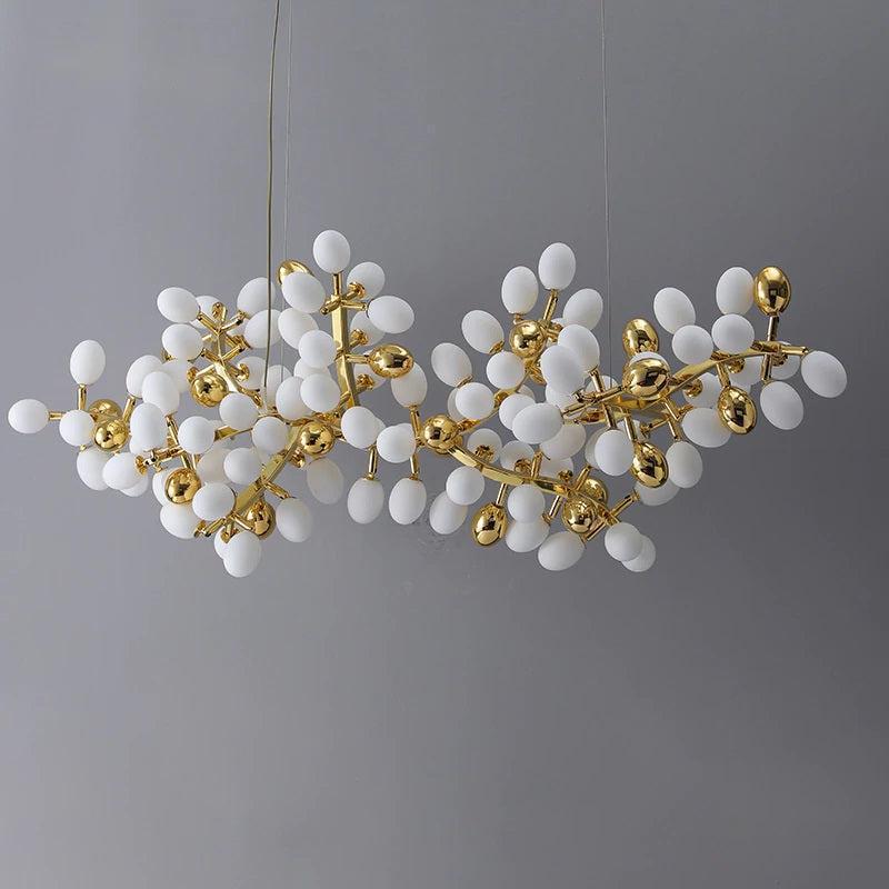 Modern Artistic Linear Grape Chandelier
