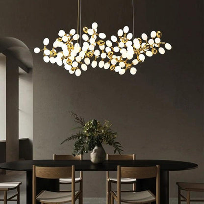 Modern Artistic Linear Grape Chandelier