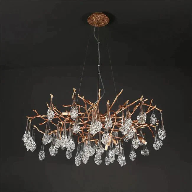 Modern Branch Chandelier Drop Flower D 39.3"