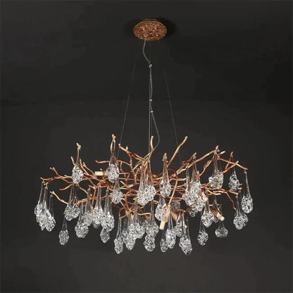 Modern Branch Chandelier Drop Flower D 39.3"