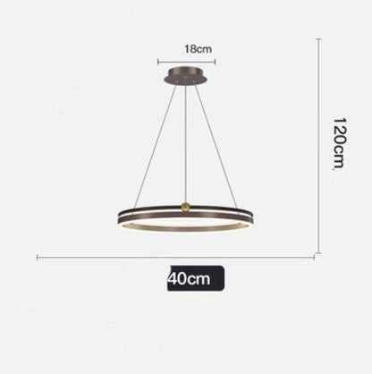 Modern Brushed Aluminum LED Fish Chandelier