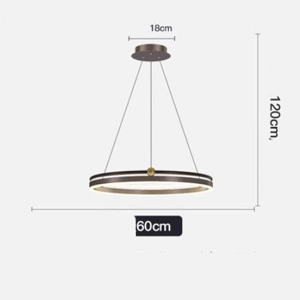 Modern Brushed Aluminum LED Fish Chandelier