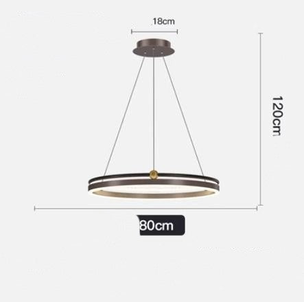 Modern Brushed Aluminum LED Fish Chandelier